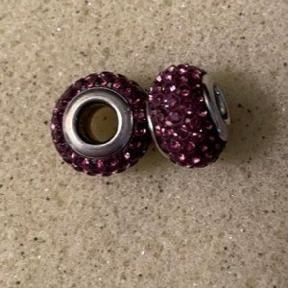 Kay Jewelers Jewelry - SWAROVSKI CRYSTAL PURPLE CHARM - 2 FOR $30 💎HOST PICK💎925 STERLING SILVER